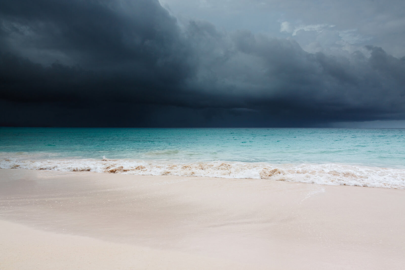 plage pluie